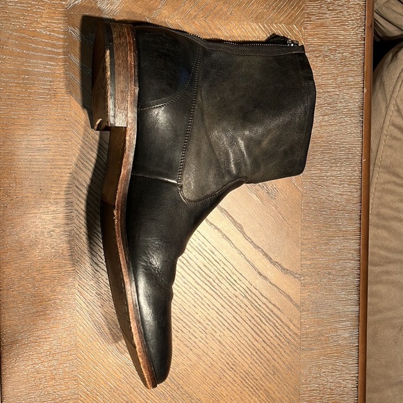 Sartori Gold Leather Ankle Boots Size 10.5 - Picture 5 of 9